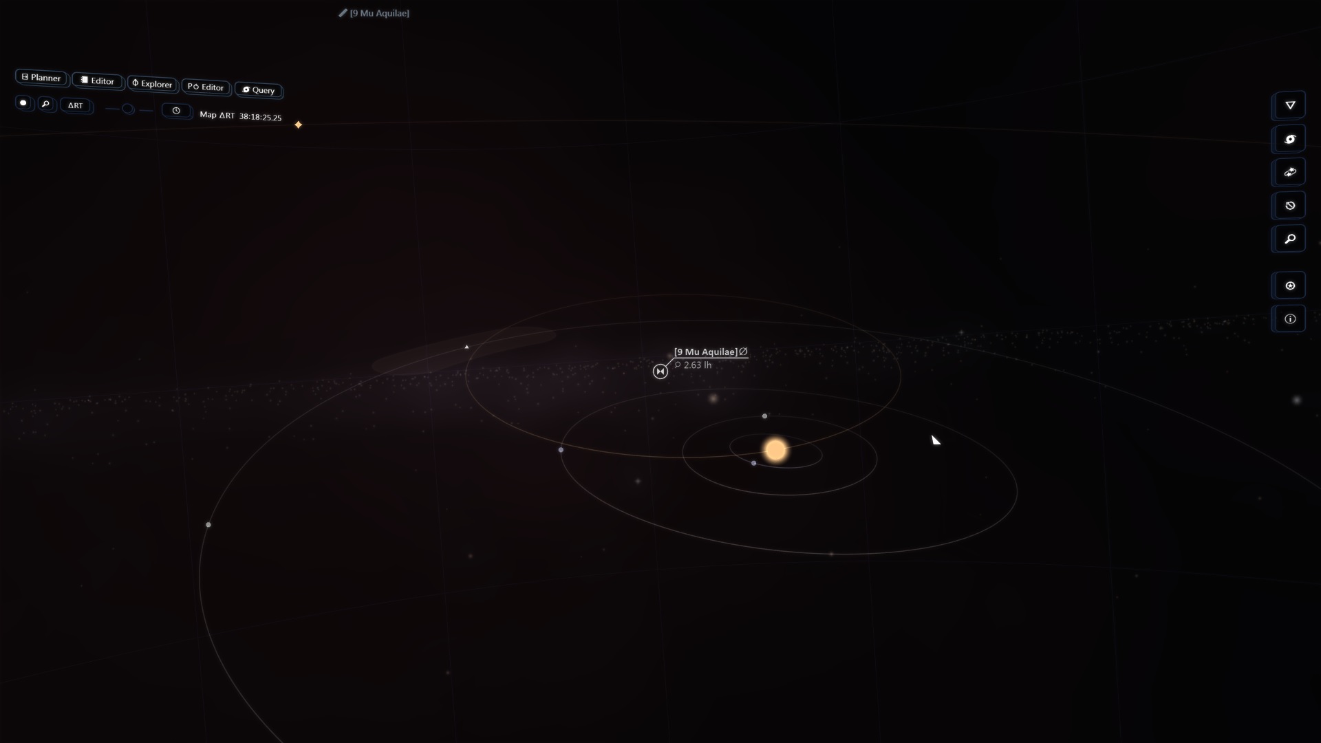 a binary star system in the nav station