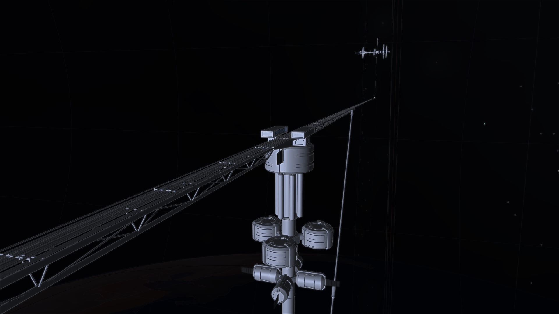 Orbital Ring Station in approach